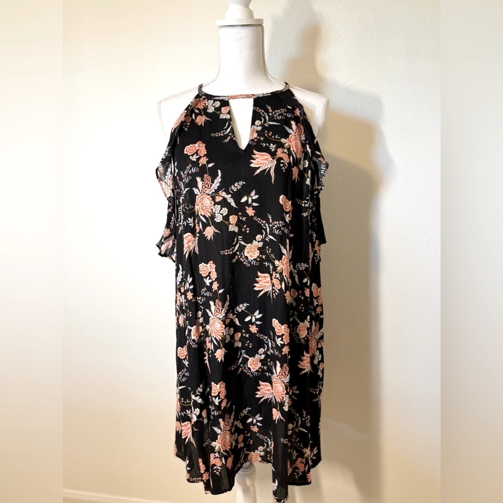 Lush Floral Print Dress, Size XL